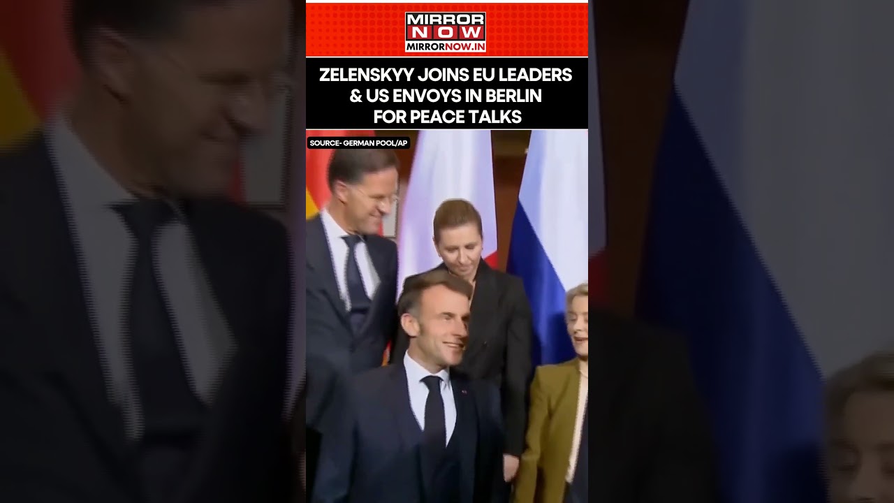 Zelenskyy Joins EU Leaders & US Envoys For Peace Talks In Berlin #shorts