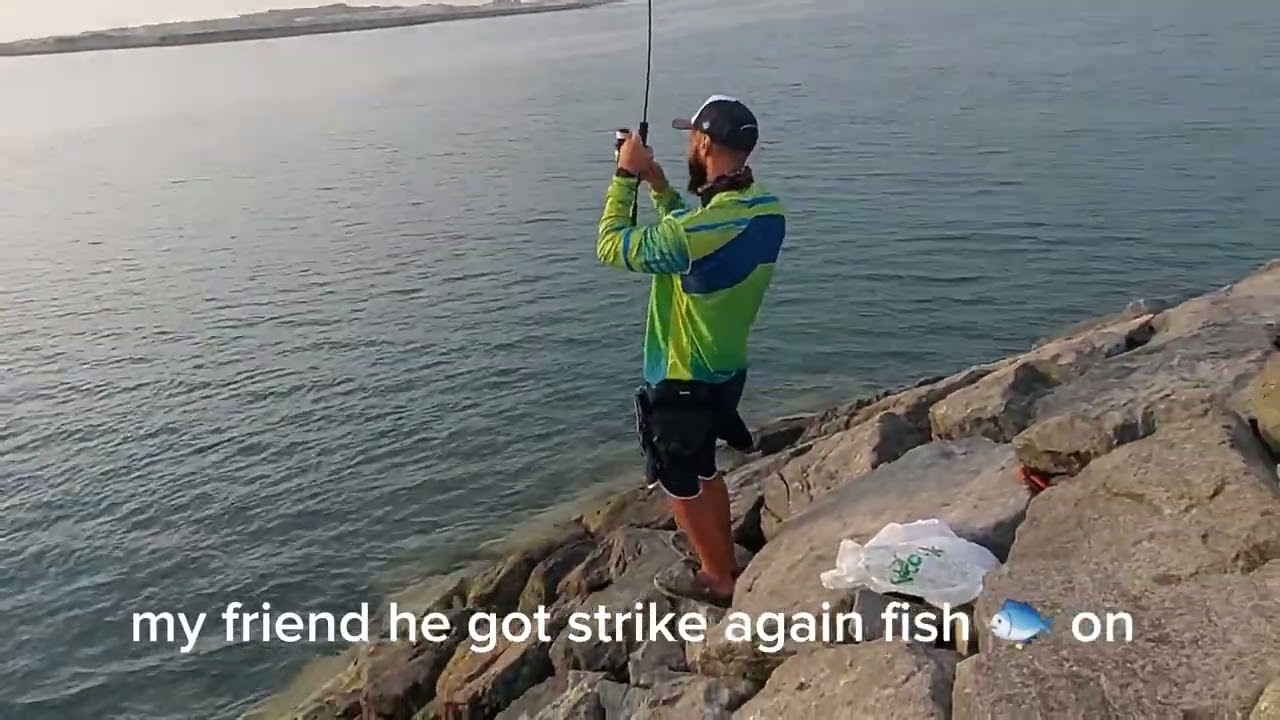 The best fishing spot for jigging in Abu Dhabi shore 