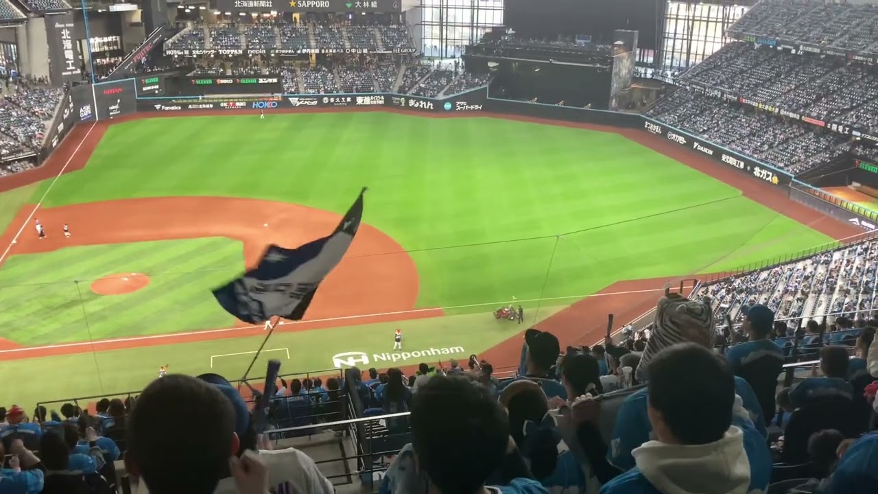 25/4/11 北海道日本ハムファイターズ 試合前 スタメン応援歌1-9