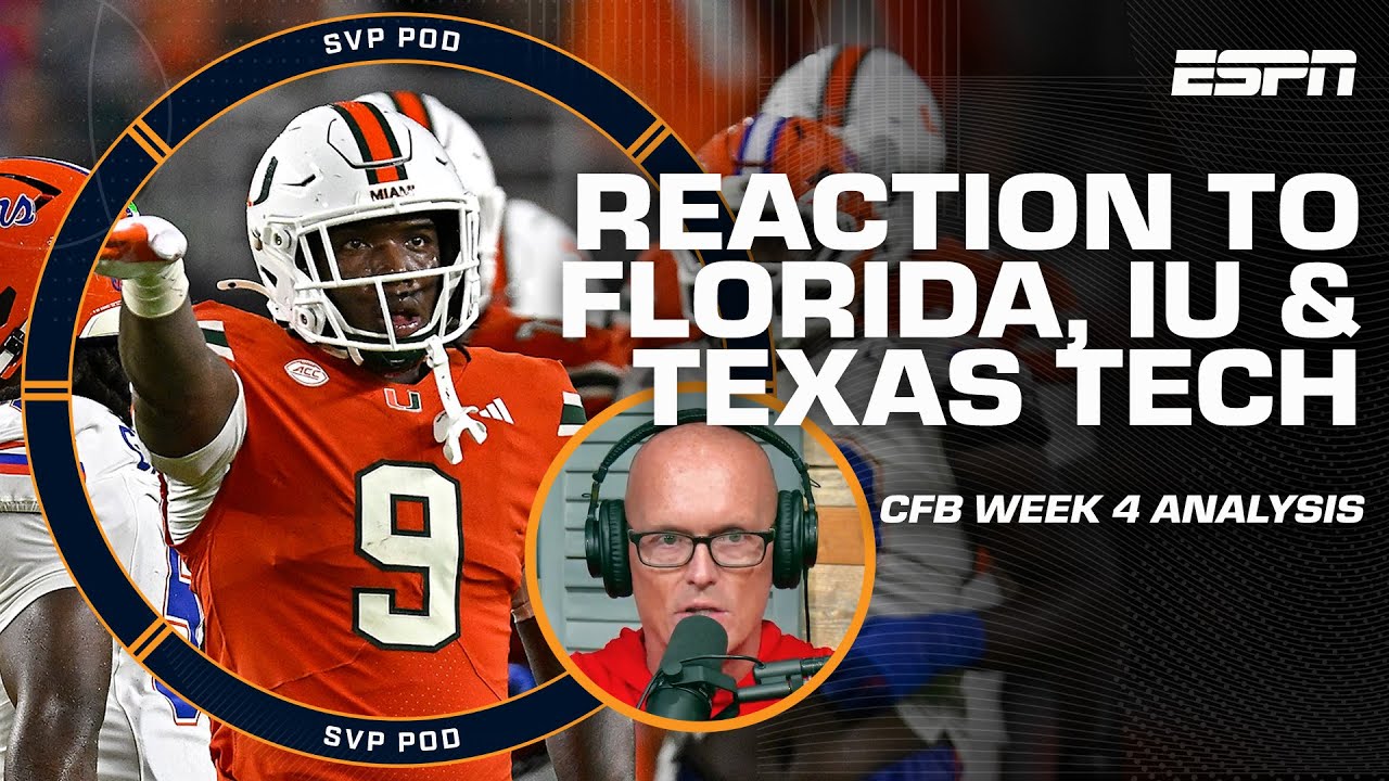 CFB Week 4 REACTION: Indiana DOMINATES, Clemson's COLLAPSE Continues & more! | SVPod
