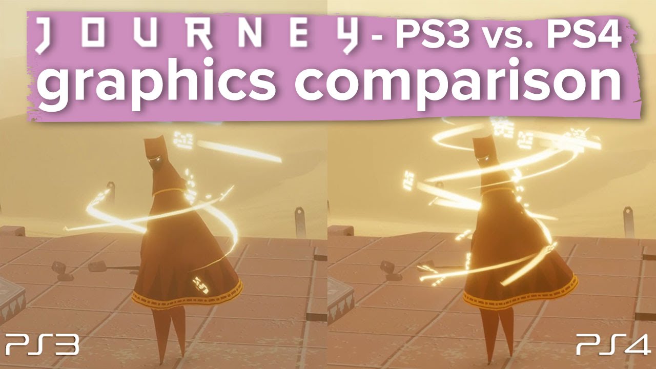 Journey - PS3 vs. PS4 gameplay and graphics comparison