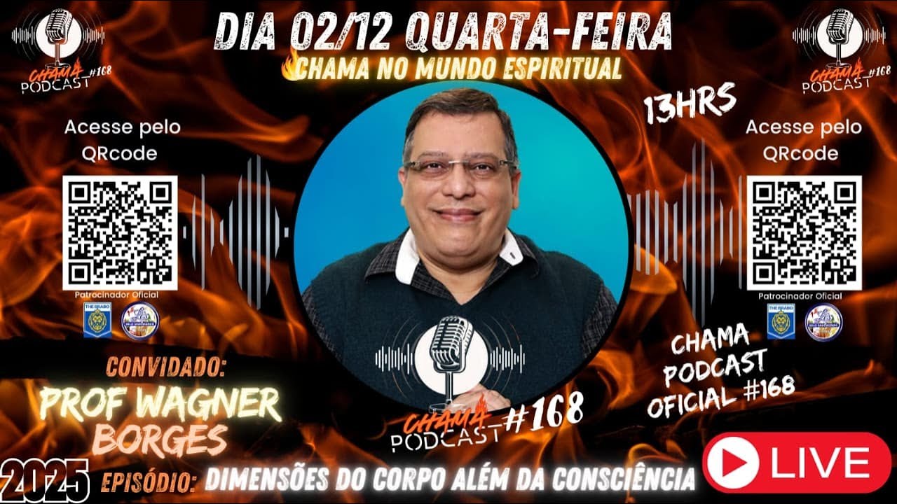 Espiritualidade e Expansão da consciência em alta - Chama Oficial no ar #164 Apresenta Wagner Borges