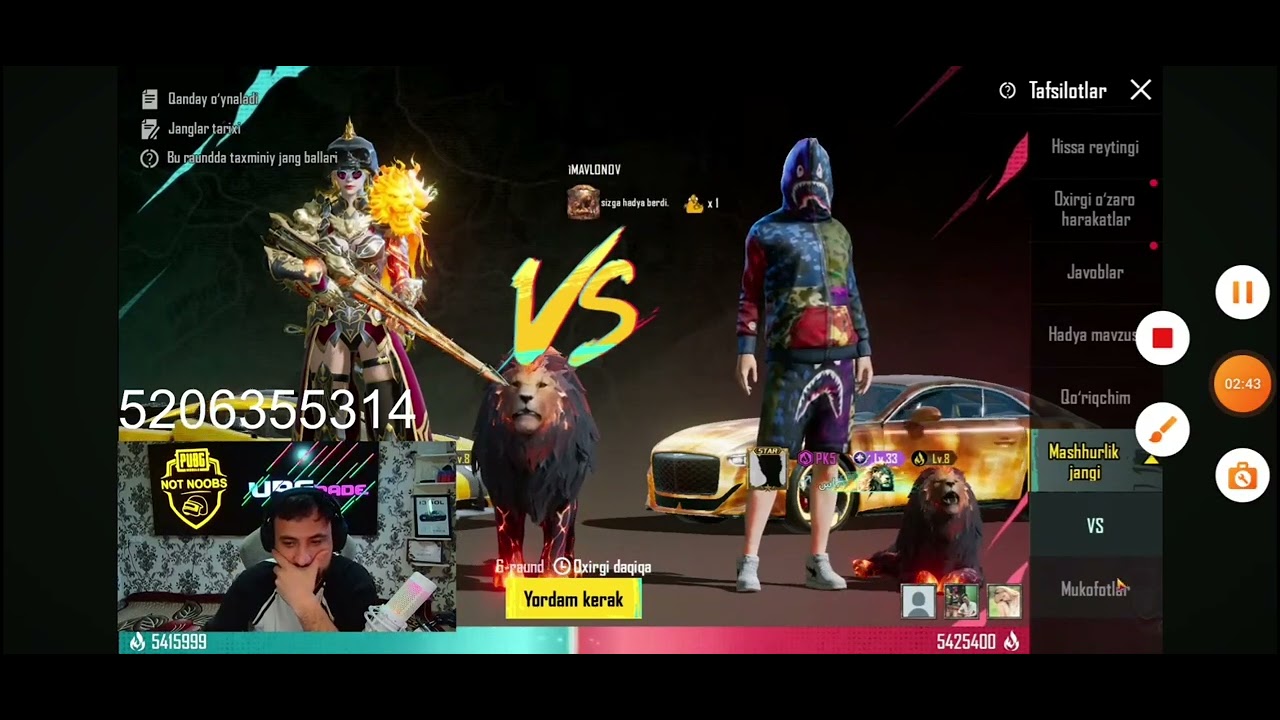 ultra vs arab revenge time pp battle kim yutdi obuna bo'ling