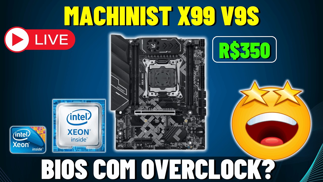 AO VIVO - OVERCLOCK NA MACHINIST X99 V9S + XEON E5 1660V3 OU 1650V3 #22