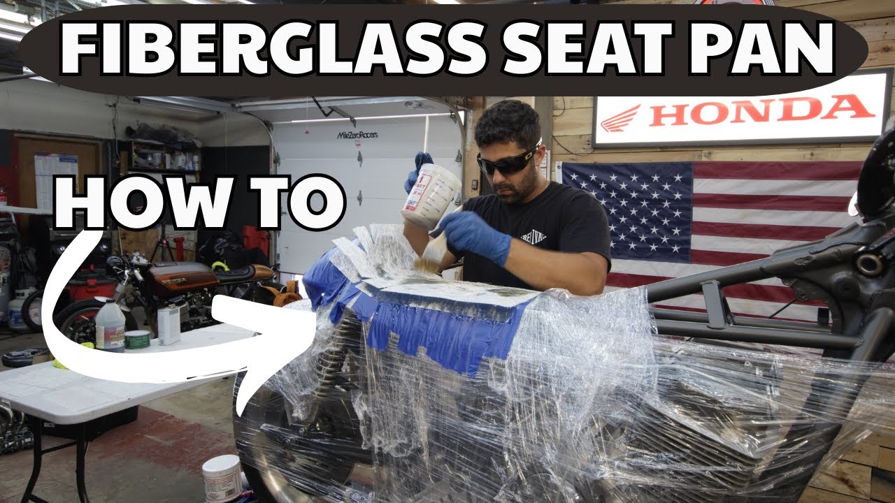 How to Build a Fiberglass Seat Pan for your Cafe Racer Part 1: Day 2 of 40 Day Challenge