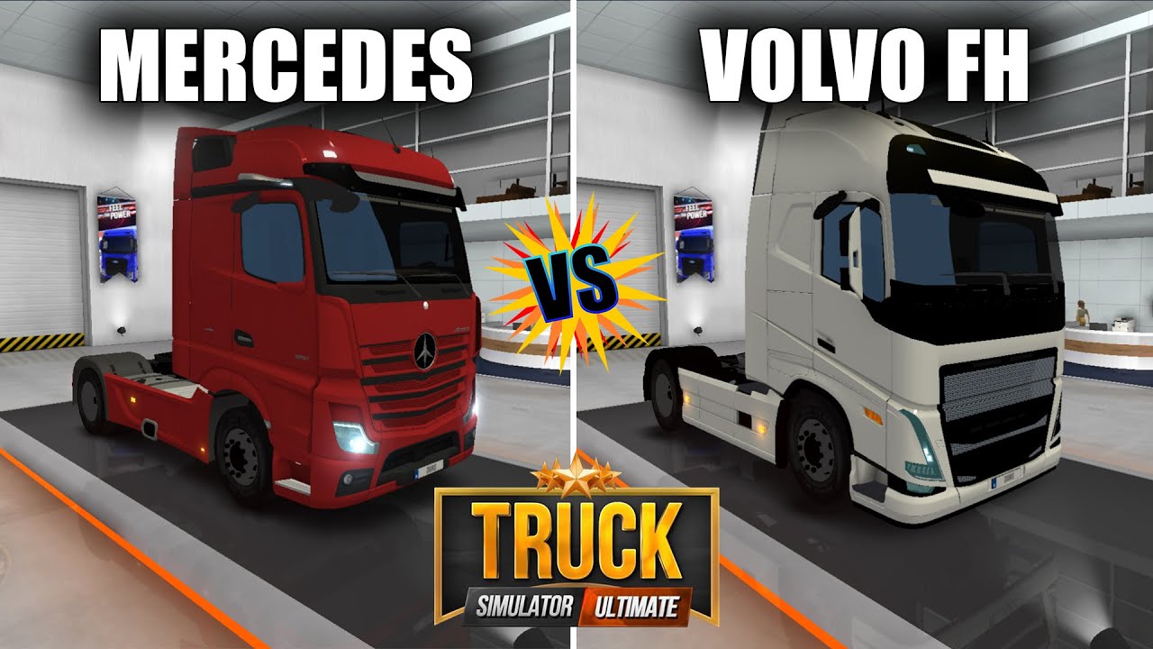 MERCEDES BENZ ACTROS MP5 2020 vs. VOLVO FH 2021 | EN HIZLI TIR | TRUCK SIMULATOR ULTIMATE