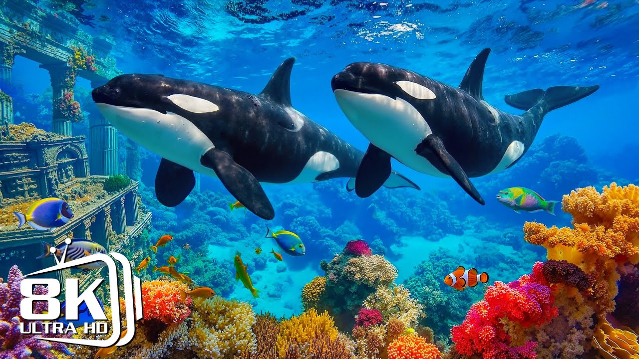 The Best 8K Aquarium 🐠 Peaceful Underwater World with Calming Music