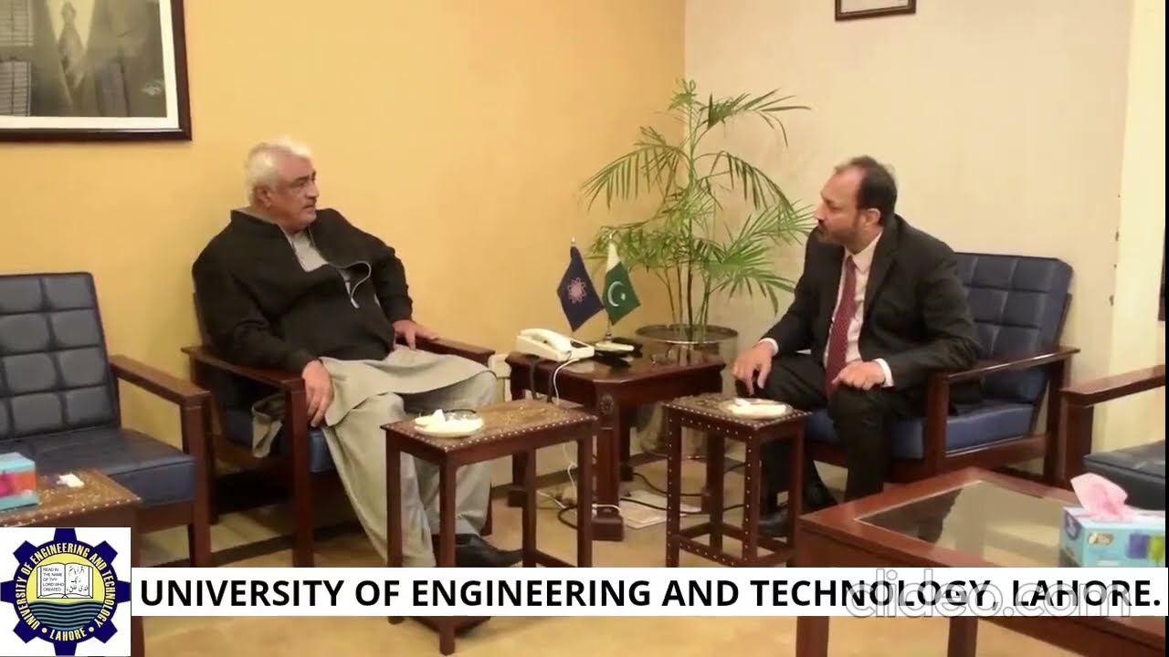 Health Minister and Home Minister Punjab Khwaja Salman Rafique meets VC UET Dr. Shahid Munir