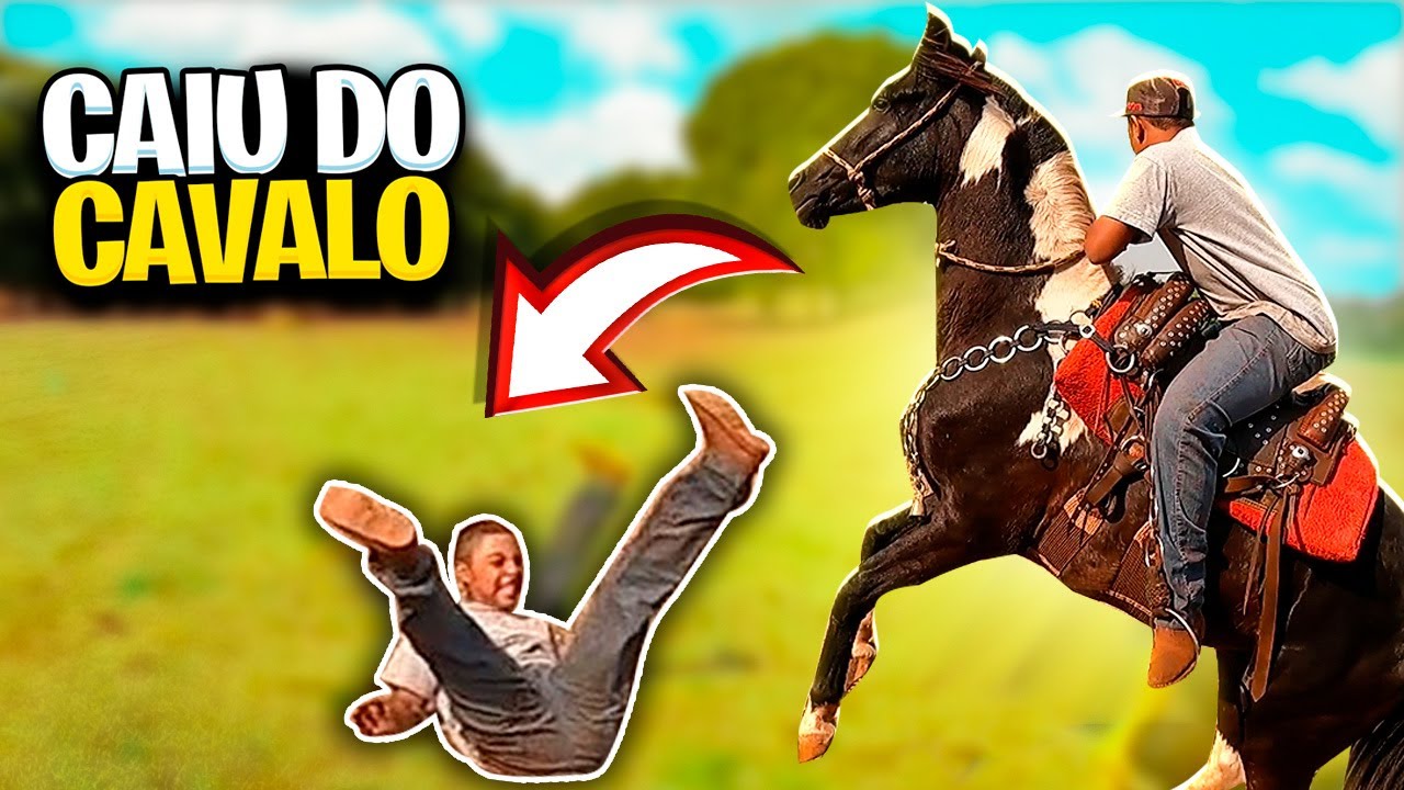 PEÃO CAIU do CAVALO EMBAIXADOR do PEPÊ