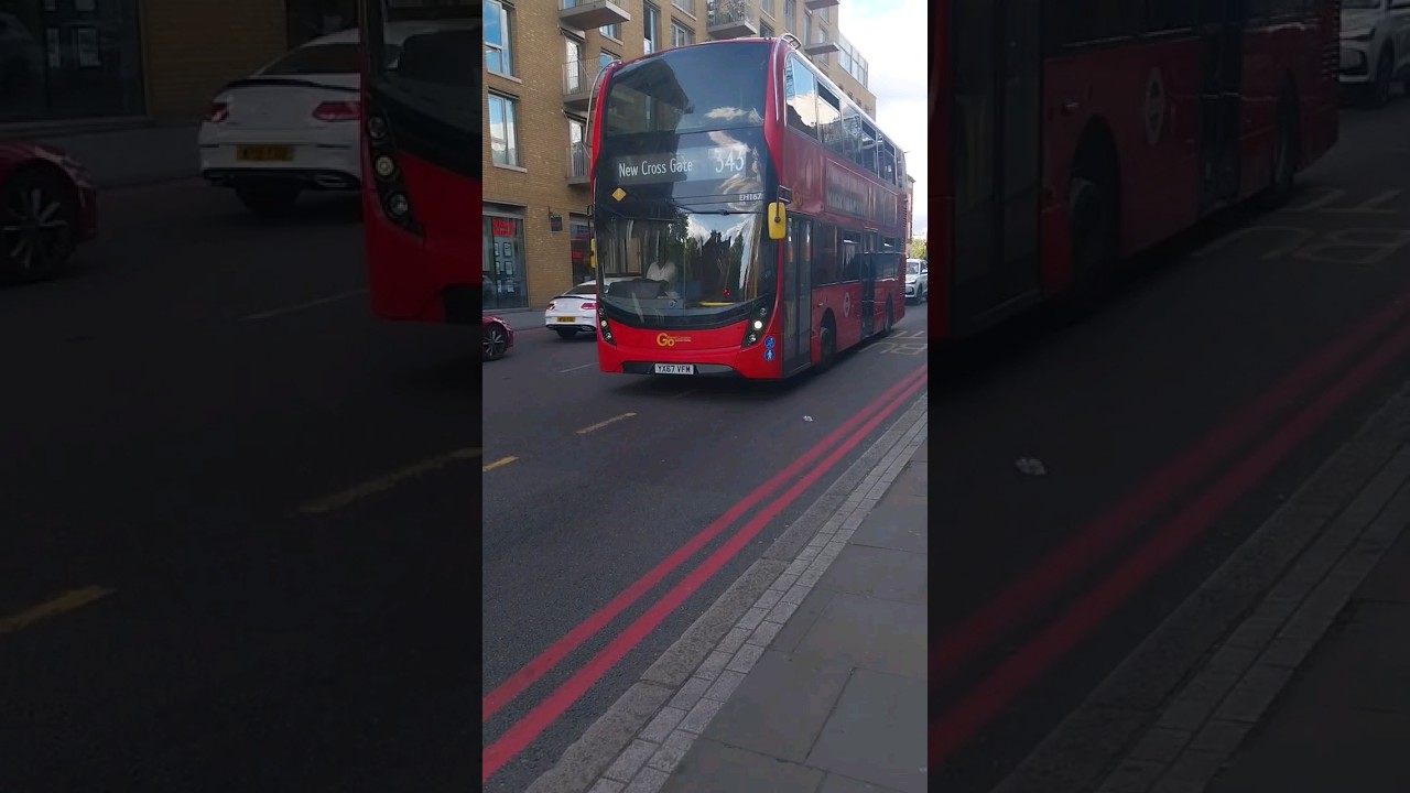 Go Ahead London Route 343 (Enviro400MMC, EH167)Tower Bridge Road,London