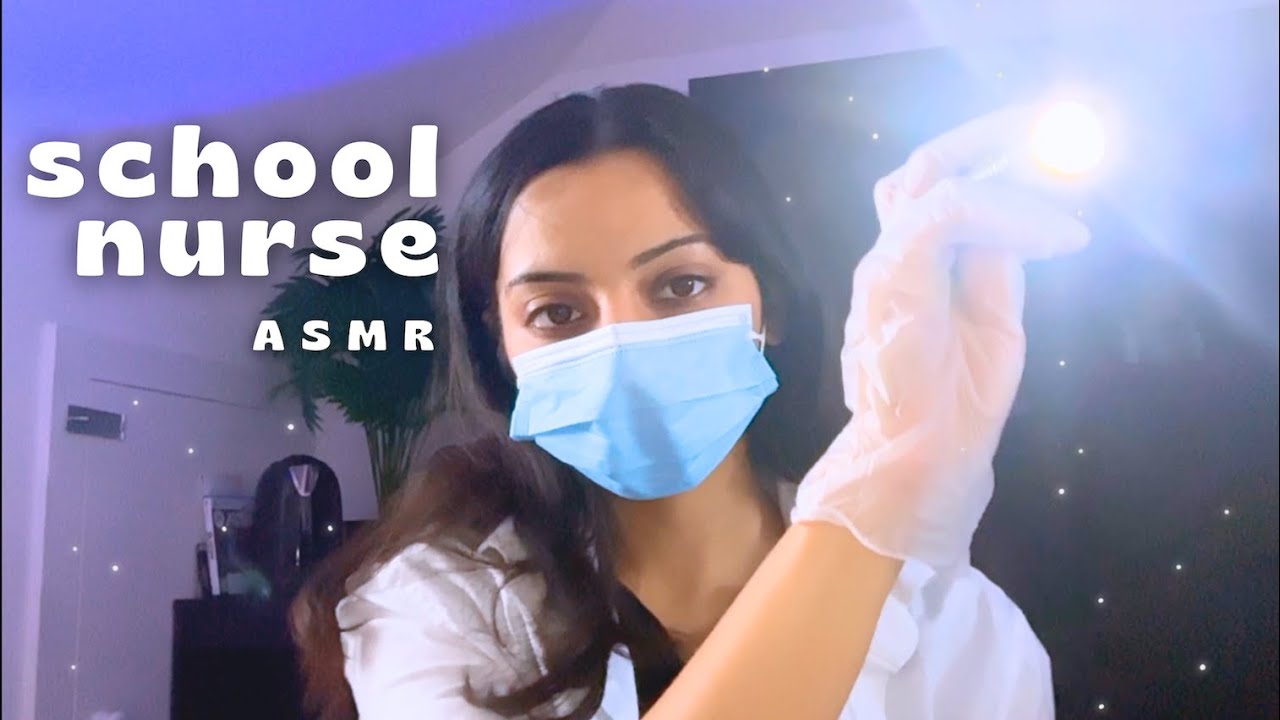 ASMR kind school nurse checkup 🩺 | seasonal allergies & flu (medical exam roleplay)