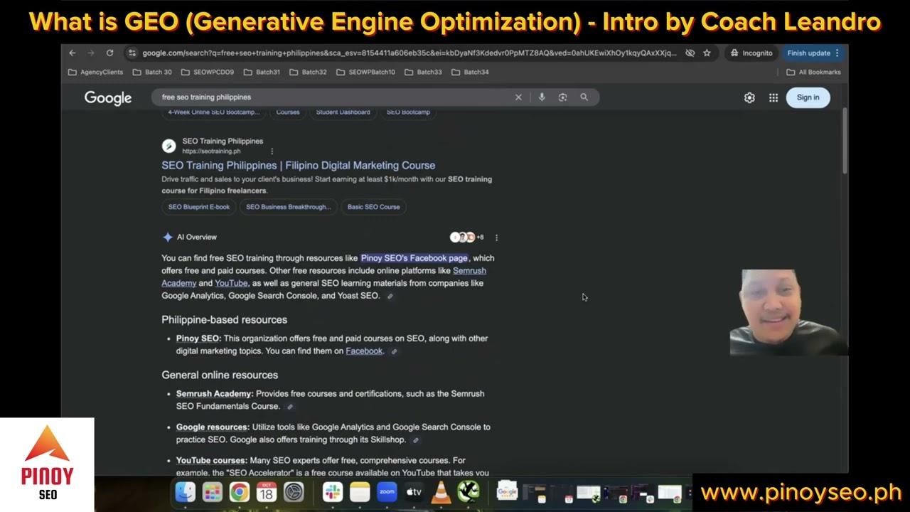 What is GEO (Generative Engine Optimization)? Intro by Coach Leandro