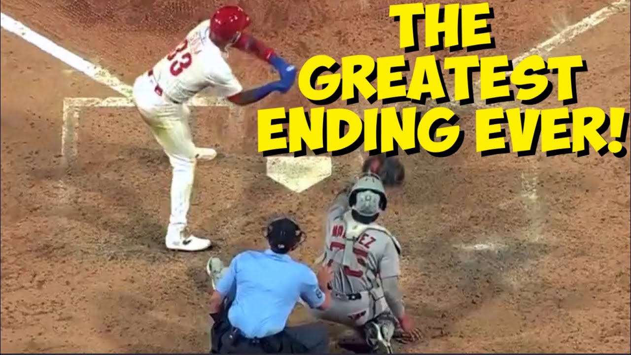 CRAZY WALK-OFF CATCHER'S INTERFERENCE WIN! 🤯 Philly Captain at Phillies vs. Red Sox