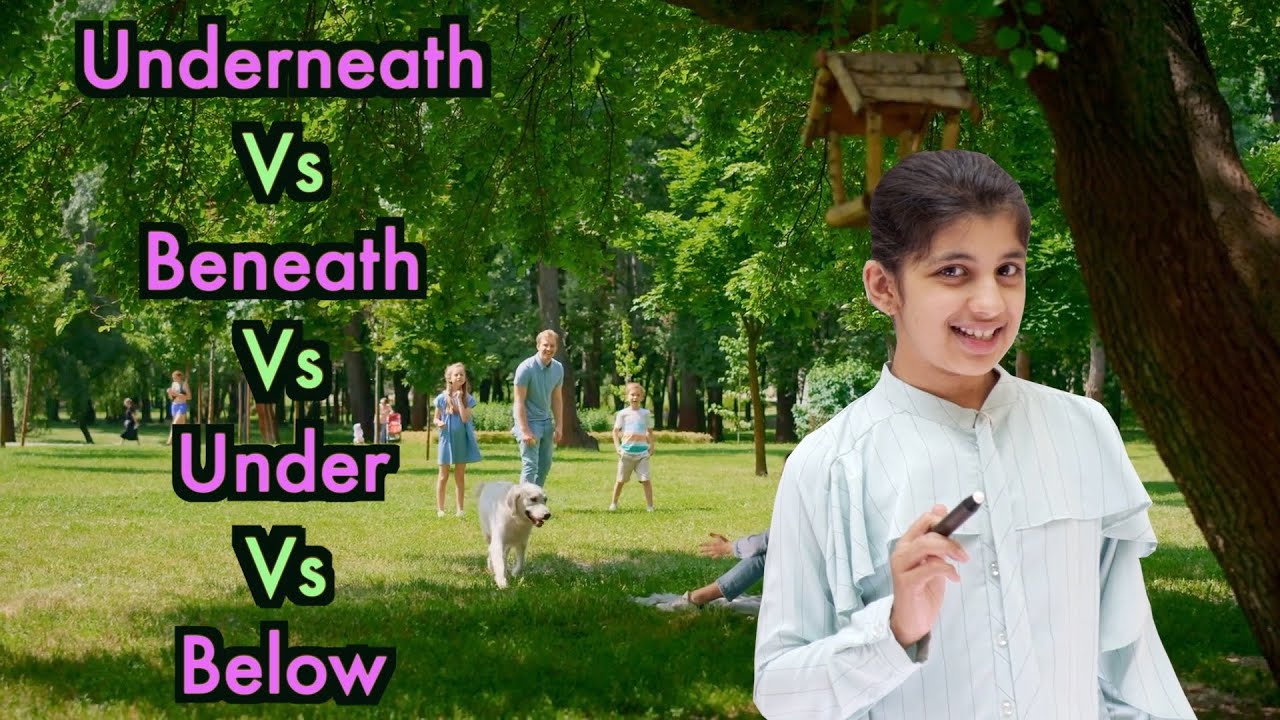 Difference - Underneath Vs Beneath Vs Under Vs Below | Prepositions | Havisha Rathore