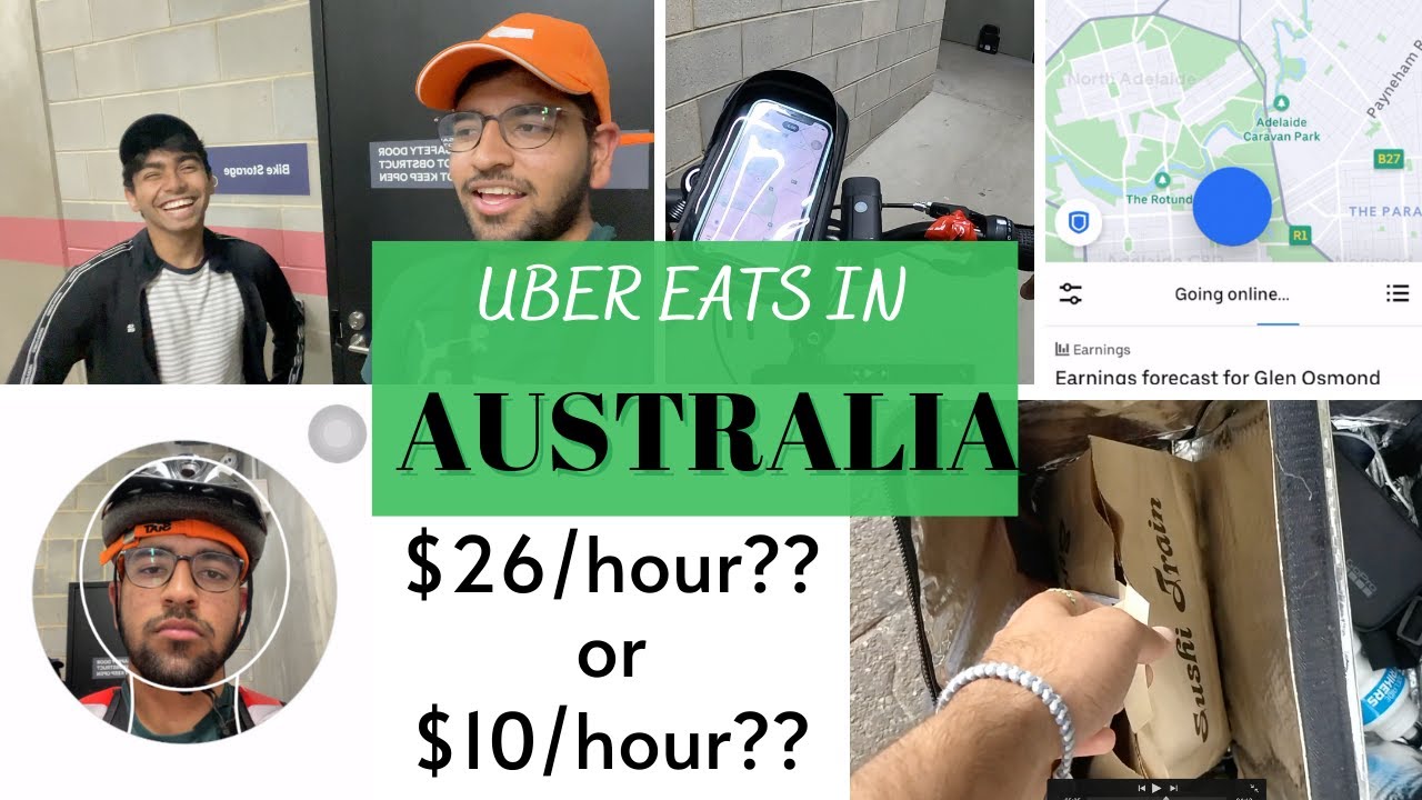 COME DO UBER EATS WITH ME IN AUSTRALIA | International Students in Australia | Hourly income?
