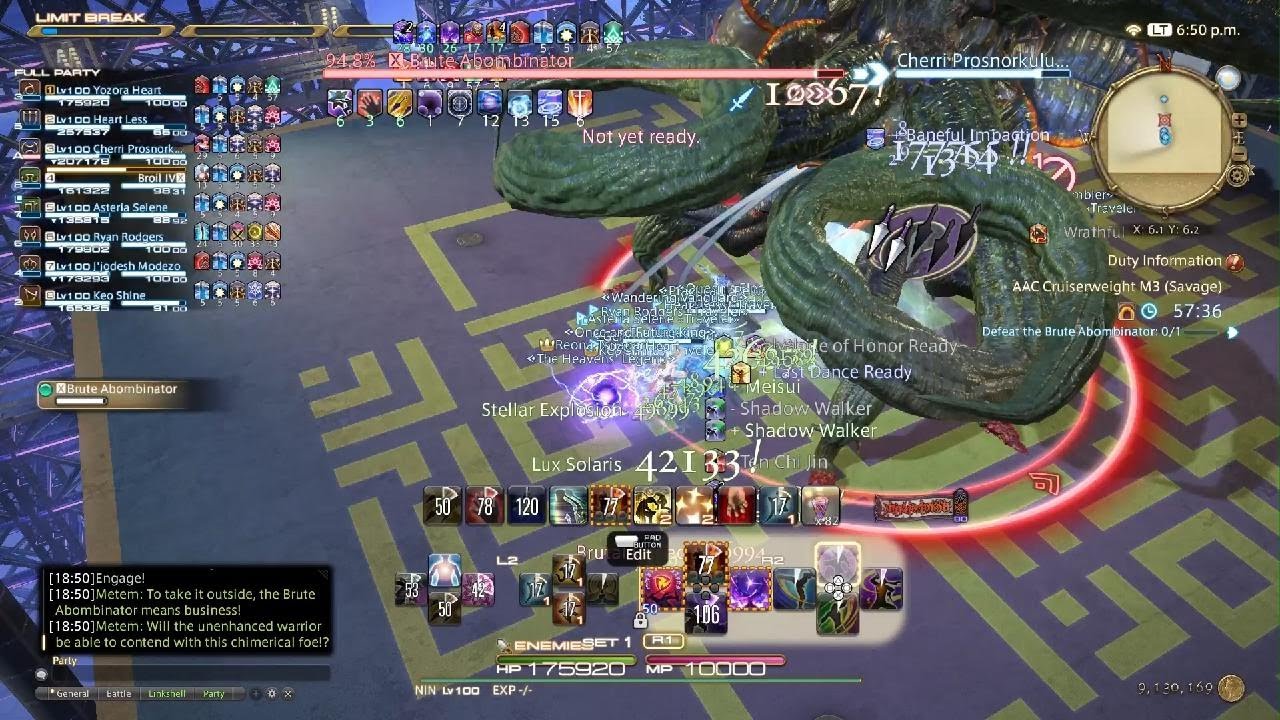 FINAL FANTASY XIV - AAC Cruiserweight M3 (Savage) (M7S) [NIN POV]