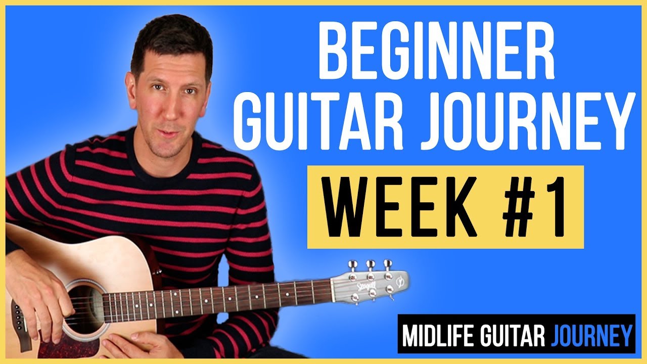Beginner Guitar Progress - Week 1 - Justin Guitar - Beginner Stage 3 - Yellow (2019)