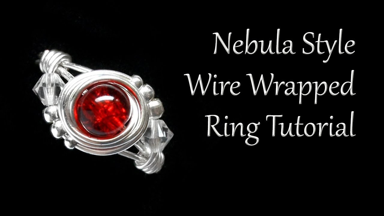 How to Make a Wire Wrapped Swirl Ring with Central Bead - Beginner Tutorial