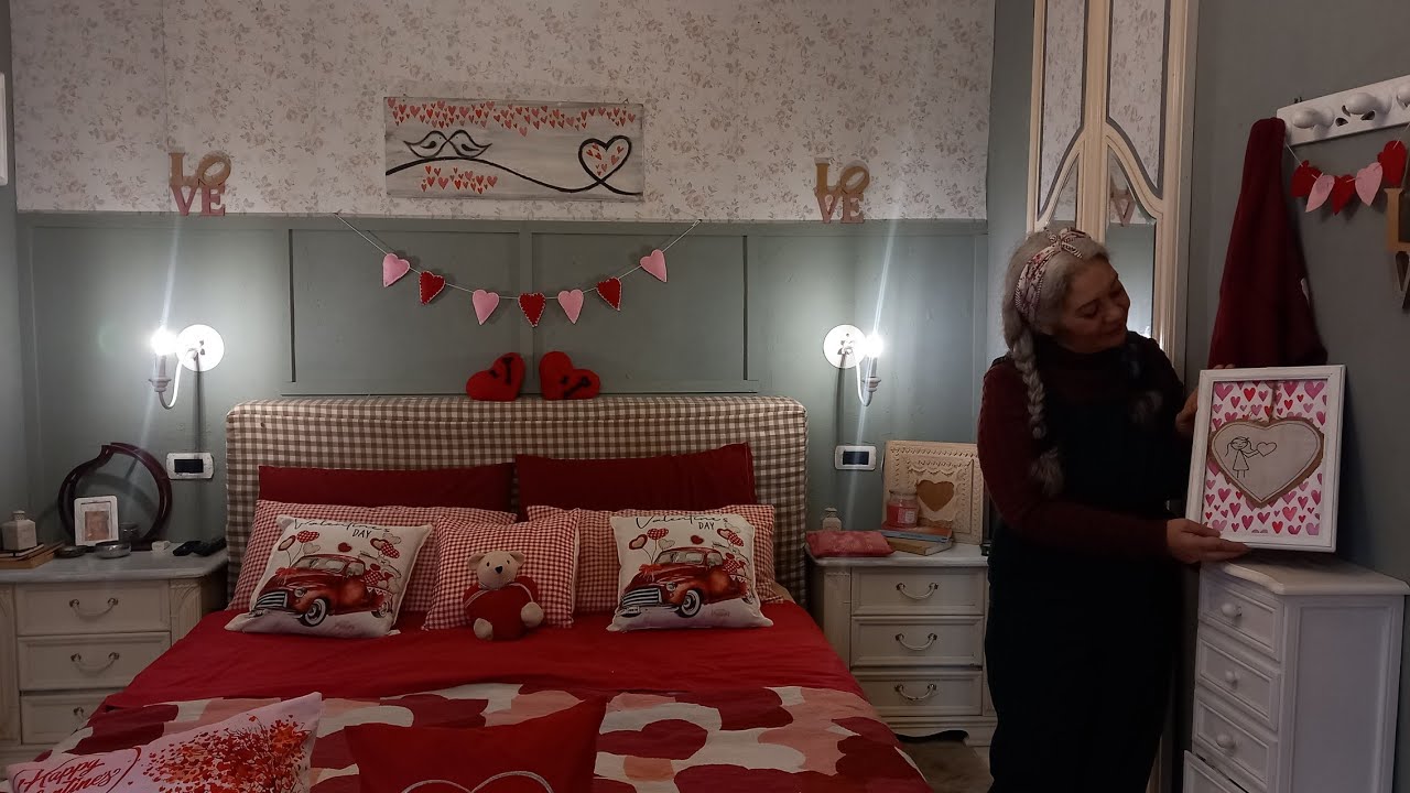 Accoglienti giornate invernali❄️calda atmosfera a casetta decorata per San Valentino 💕fatto in casa