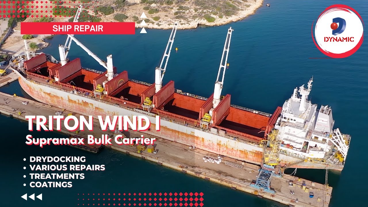 Dry-Docking Mastery: The Complete Restoration of Bulk Carrier 'Triton Wind I - Timelapse