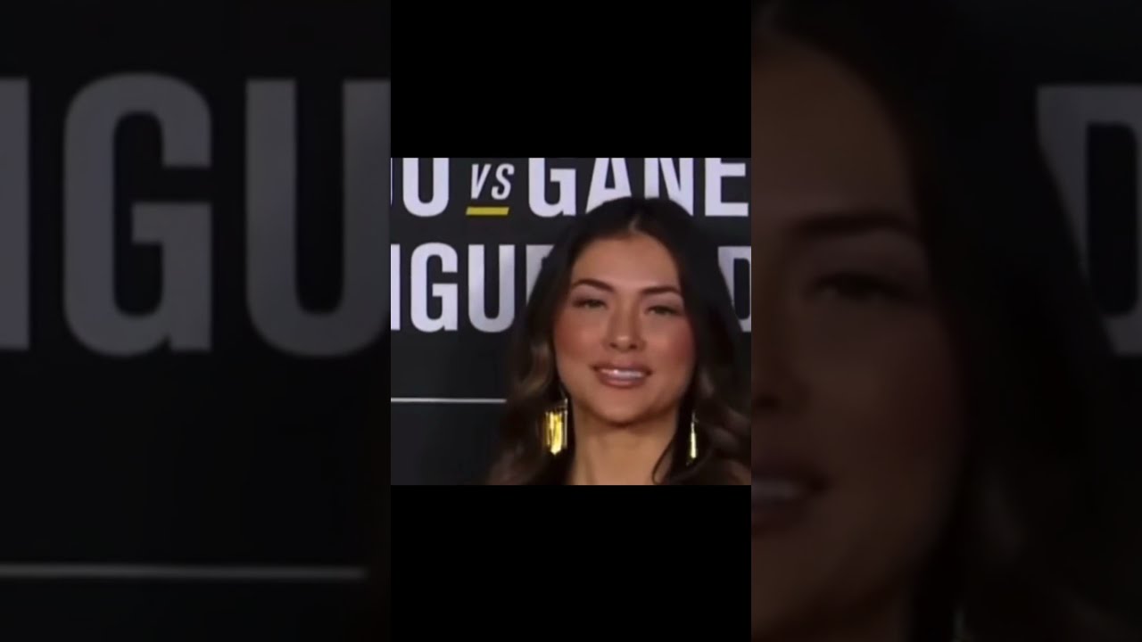 UFC 270 Ring Girl Arianny Celeste Checking Ciryl Gane out 😂 #UFC #weighins #2022 #sports