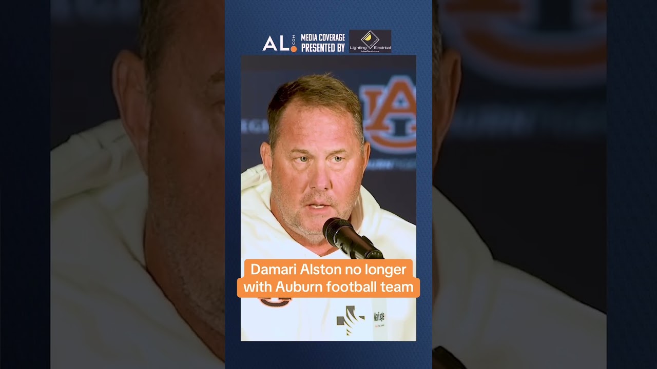 Auburn head coach Hugh Freeze confirms: Running back Damari Alston is no longer with the team.