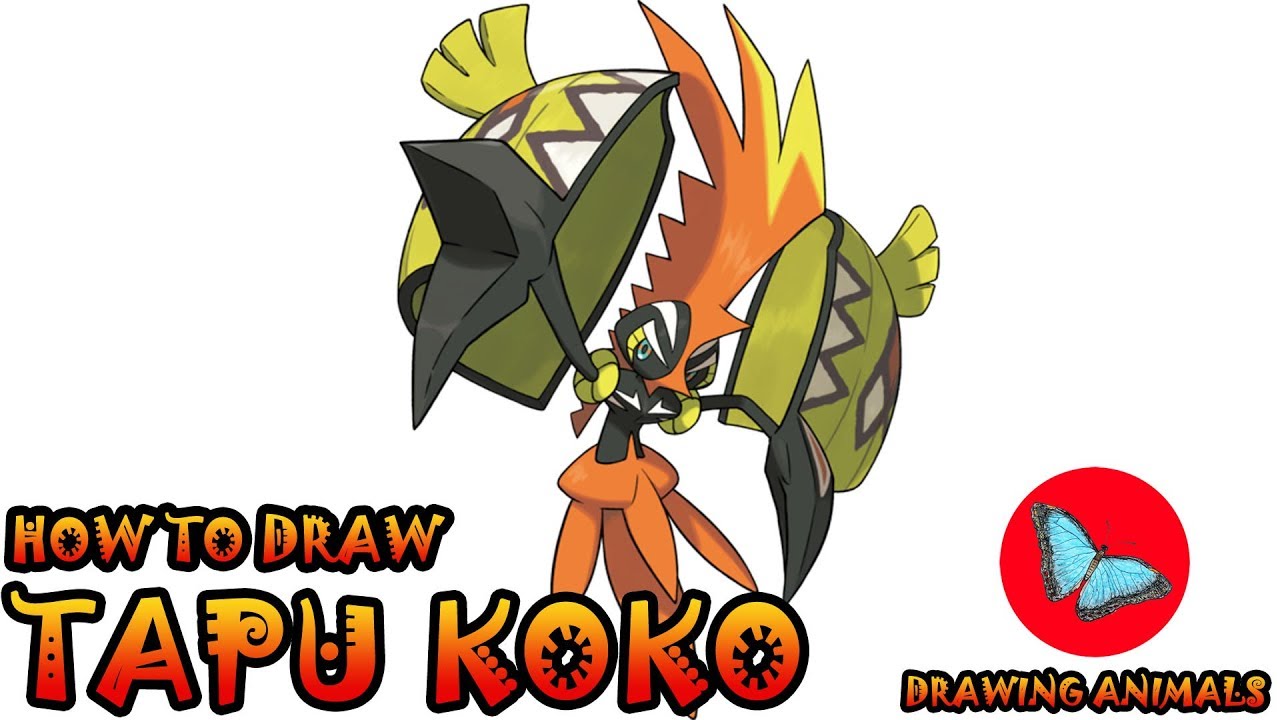 How To Draw Tapu Koko Pokemon | Drawing Animals