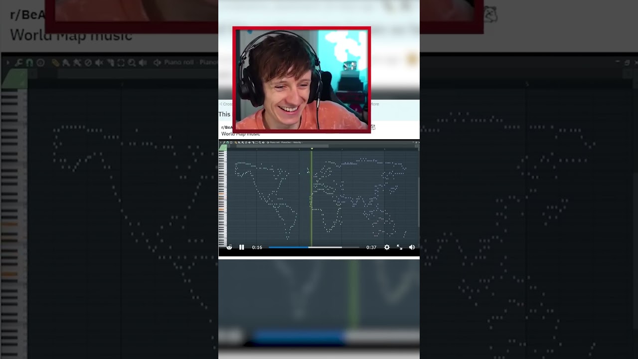 WORLD MAP on A PIANO! #shorts