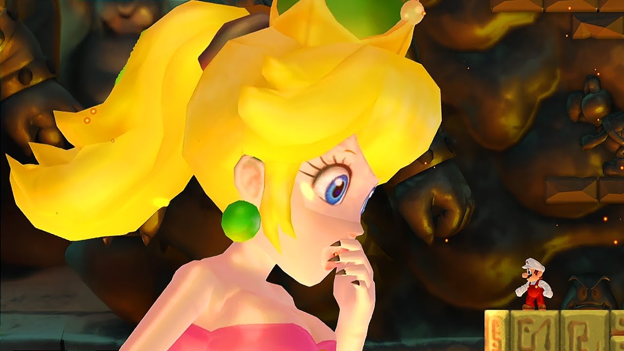 New Super Mario Bros Wii - Evil Peach Final Boss + Ending