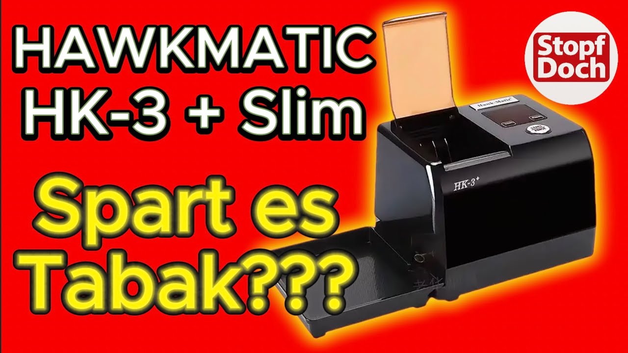 Hawkmatic HK3 Plus Slim im Test – Elektrische Stopfmaschine Review & Funktionen erklärt