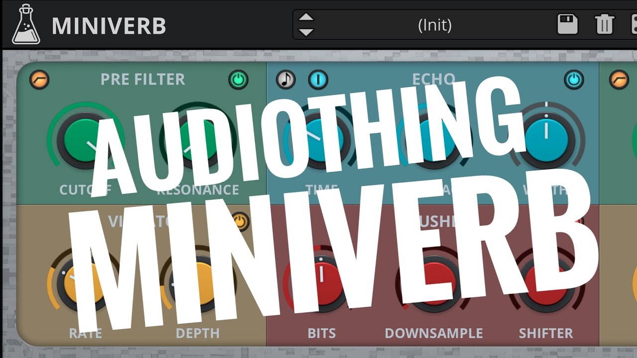 Audiothing MiniVerb ChipTune/Lofi Reverb, Now on iPad & iPhone too