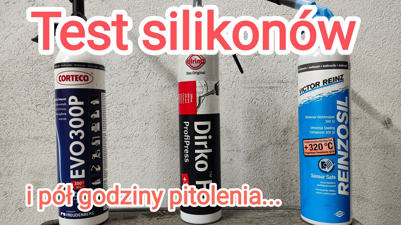 Test silikon&oacute;w Corteco, Elring, Victor Reinz. Masy uszczelniające