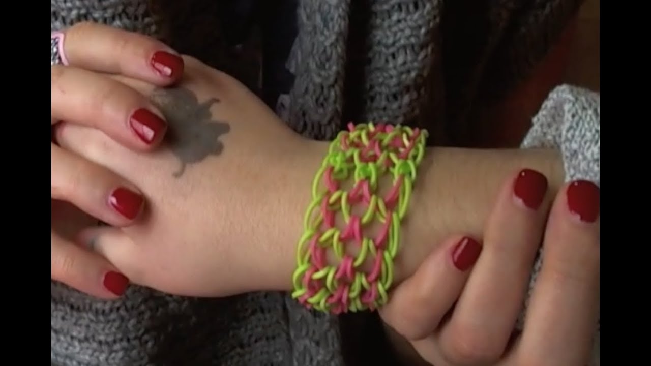 How To Make A Rainbow Loom Dragon Scale Bracelet