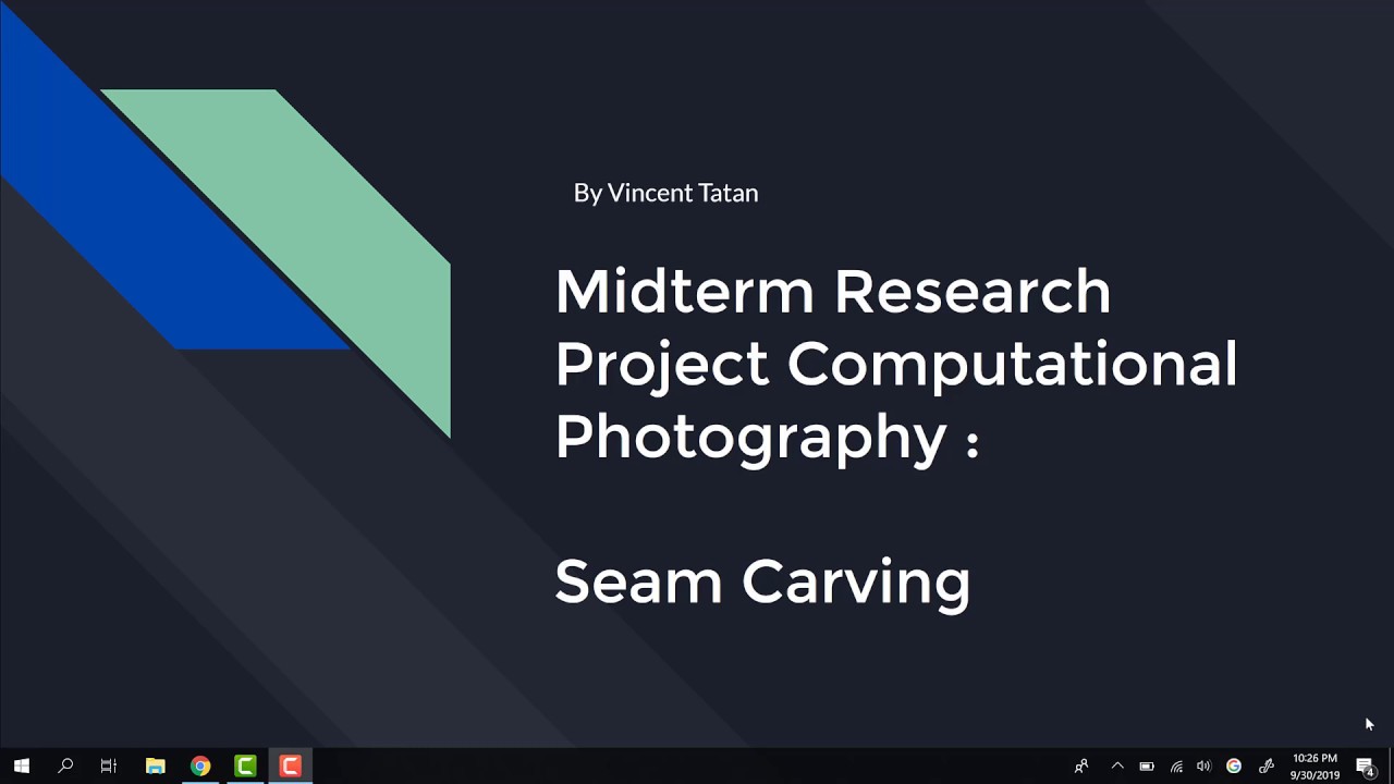 Computational Photography Research : Seam Carving