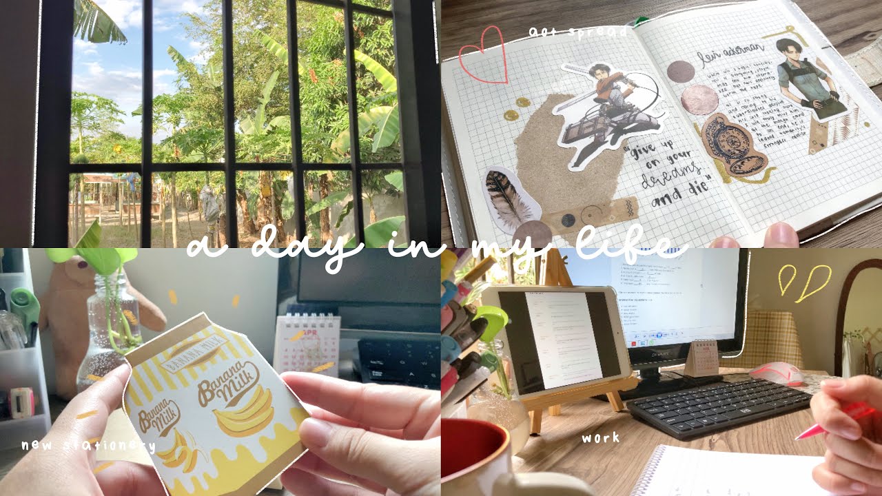 🌷vlog diary: stationery haul, anime journal & work zzz | philippines
