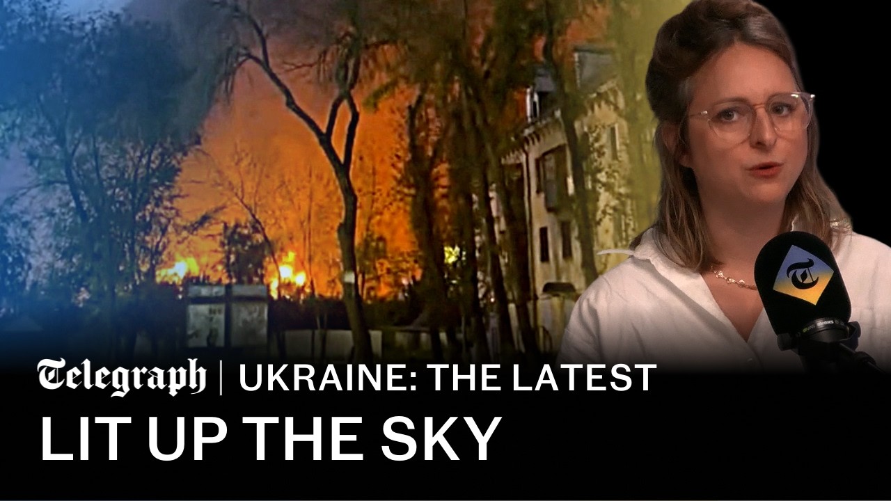 Giant fireball after Russian refinery strike ahead of Trump-Zelensky talks | Ukraine latest war news