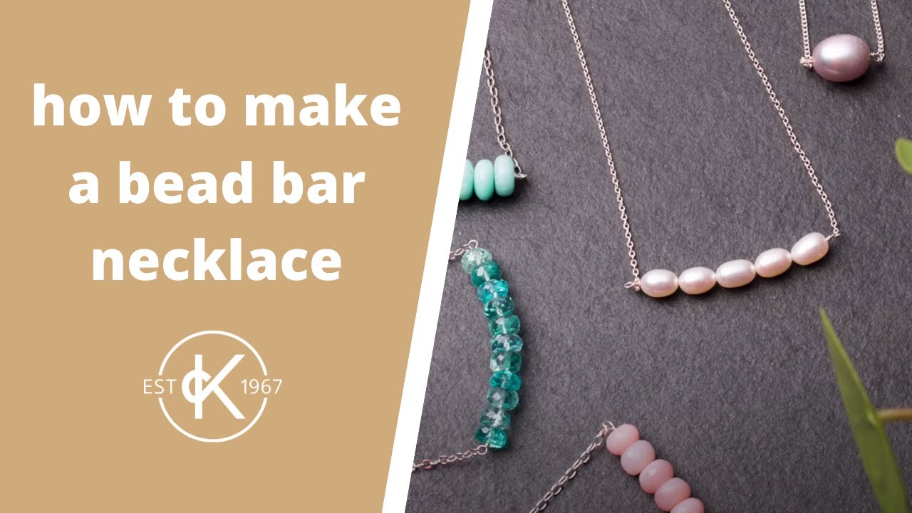 How To Make A Bead Bar Necklace | Kernowcraft
