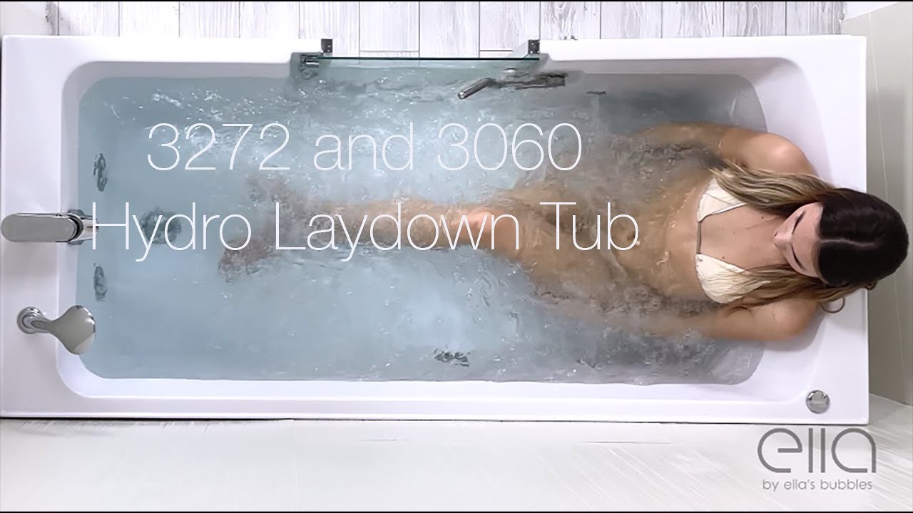 Introducing 3272 & 3060 Hydro Massage Lay Down Walk-In Tub | Ella's Bubbles