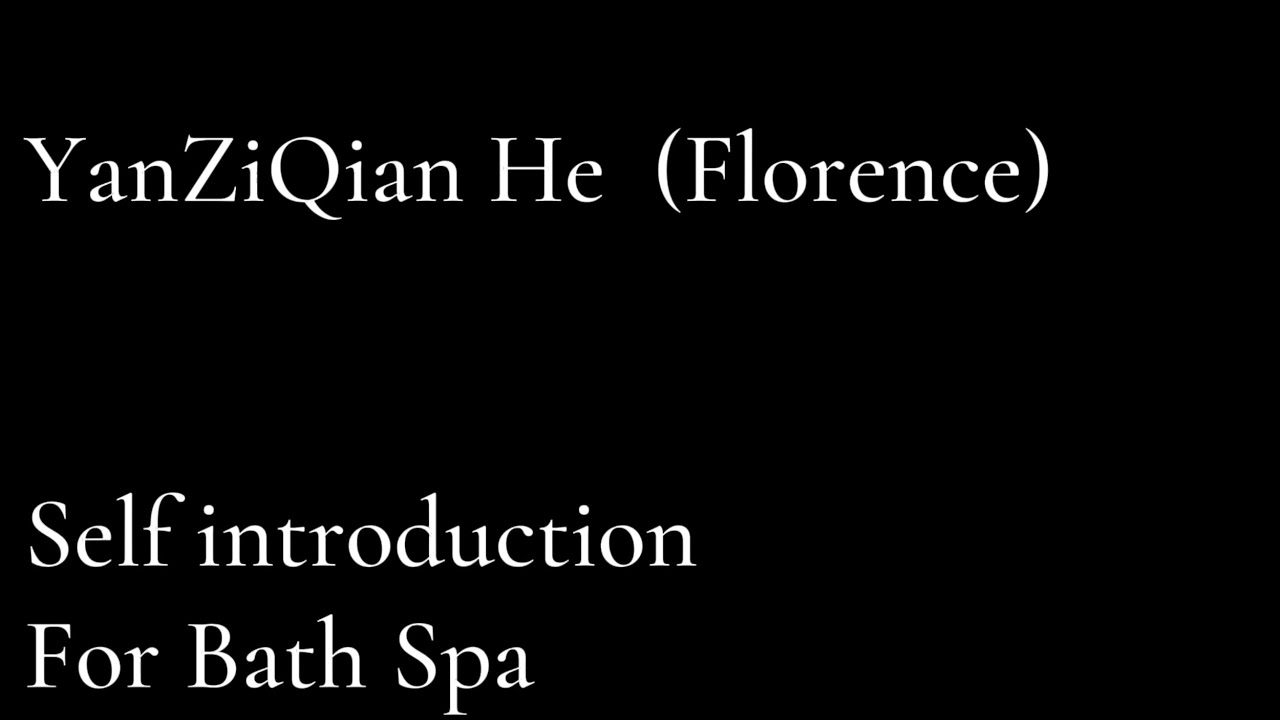 Self intro 1