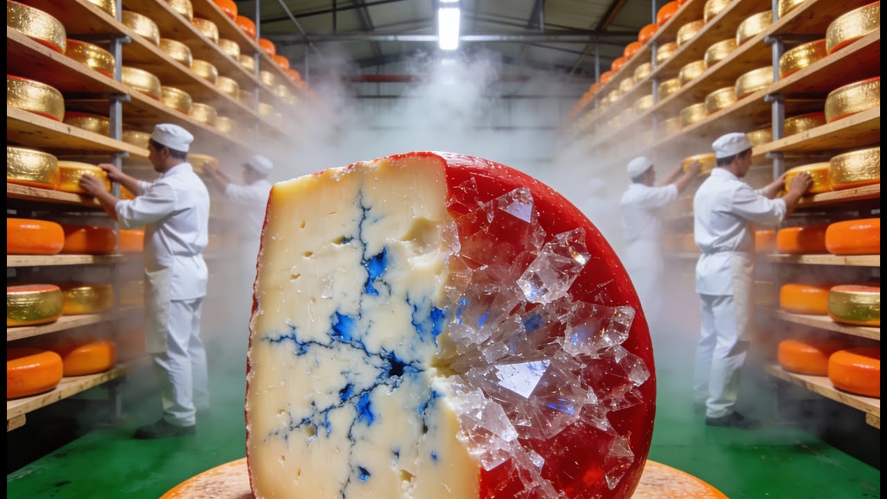 lnside the Cave-Aged Cheese Factory–How Rare Maturation Creates Million-Dollar Pieces |Full Process