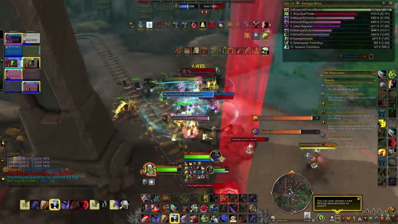 good loss! WoW Midnight 12.0.1 mountain thane protection warrior pvp Deephaul Ravine 2