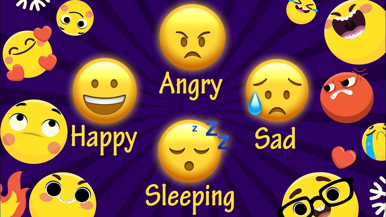 Learn Feelings with Emojis | Emotions with Emojis | Emotions for Kids | Learn Emoji 😘😂😀