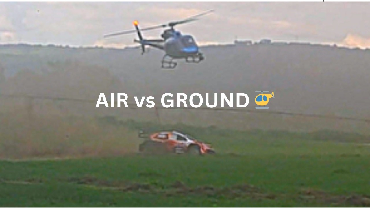 Helicopter Above, Rally1 Cars Below 🚁 | Mzabibu Stage | Safari Rally Kenya