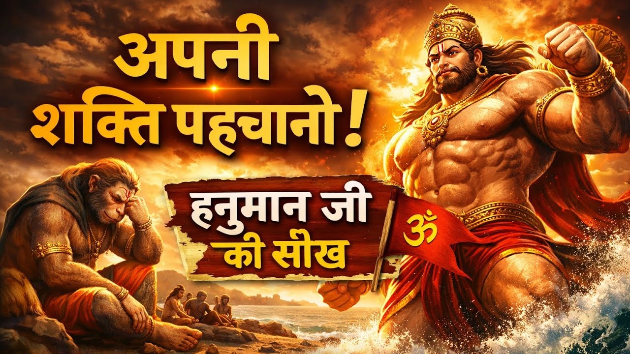 “अपनी शक्ति पहचानो!”👉 “हनुमान जी की सीख” 🙏 #hanuman #youtube 