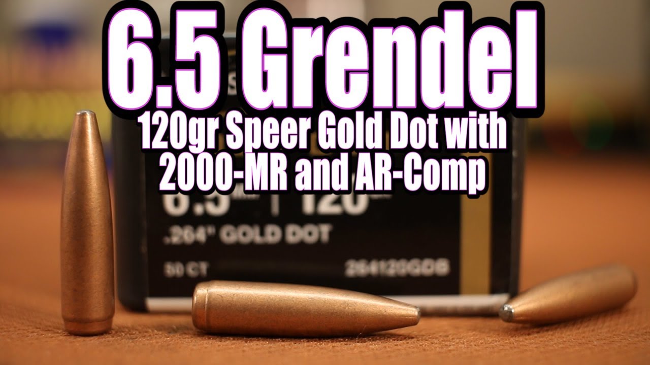 6.5 Grendel - 120gr Speer Gold Dot