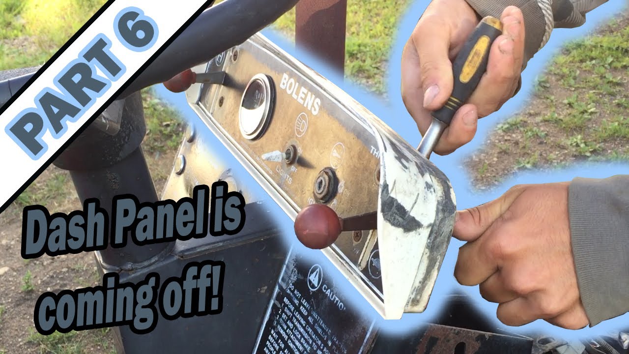 Disassembly of the Dash Panel: Bolens HT20 Part 6