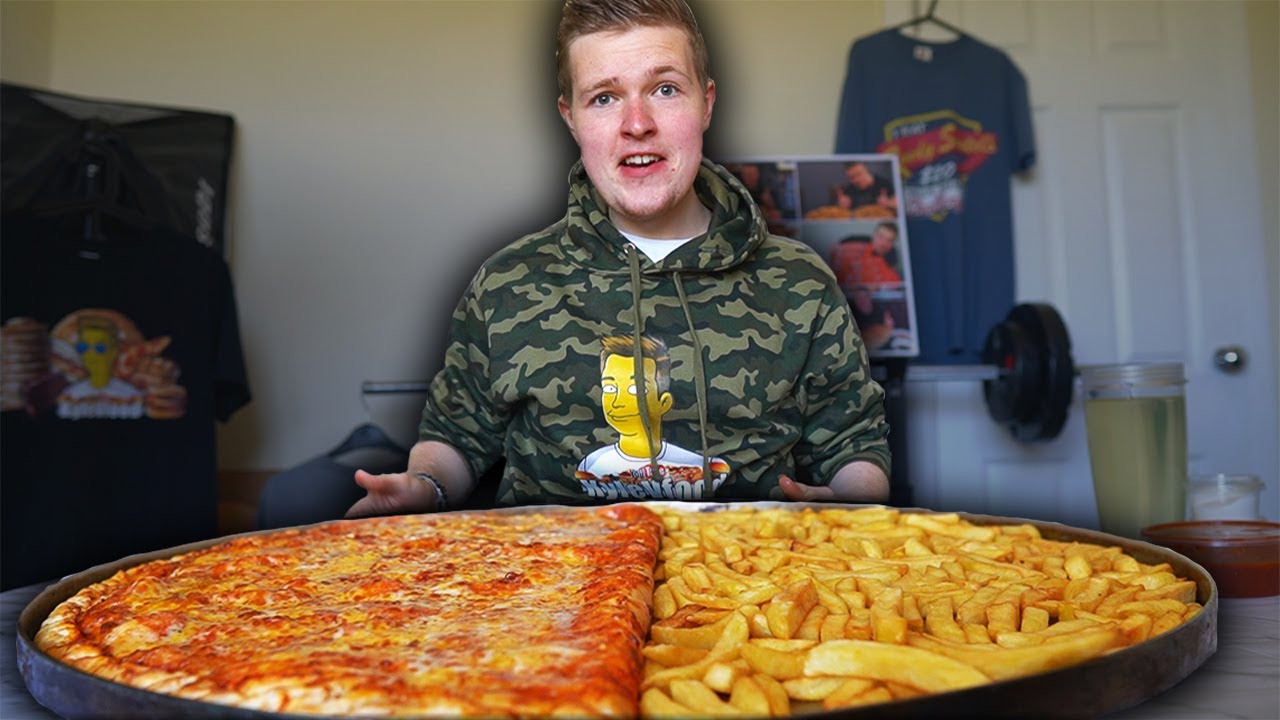 THE MONSTER 13LB CHEESY CALZONE CHALLENGE |