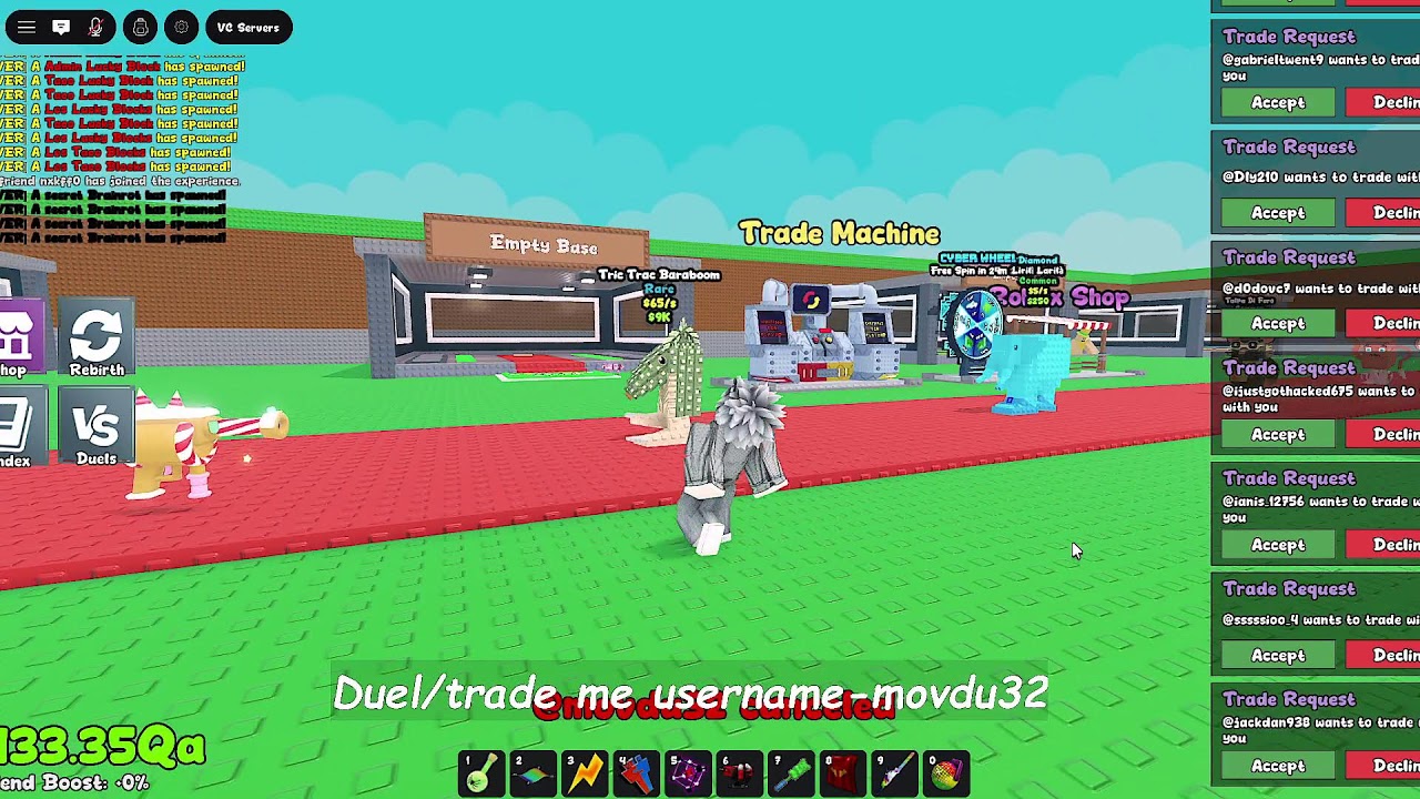 🔴 LIVE NOW: INSANE Trading & Duel in Steal a Brainrot 🤯🔥 | Roblox PvP