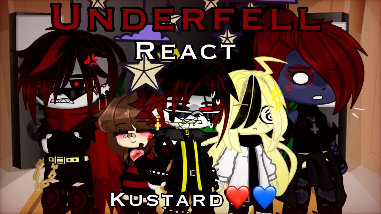 Underfell React ll sans aus Kustard❤️💙 ll〈• тeddy_тιred_arтιѕт •〉