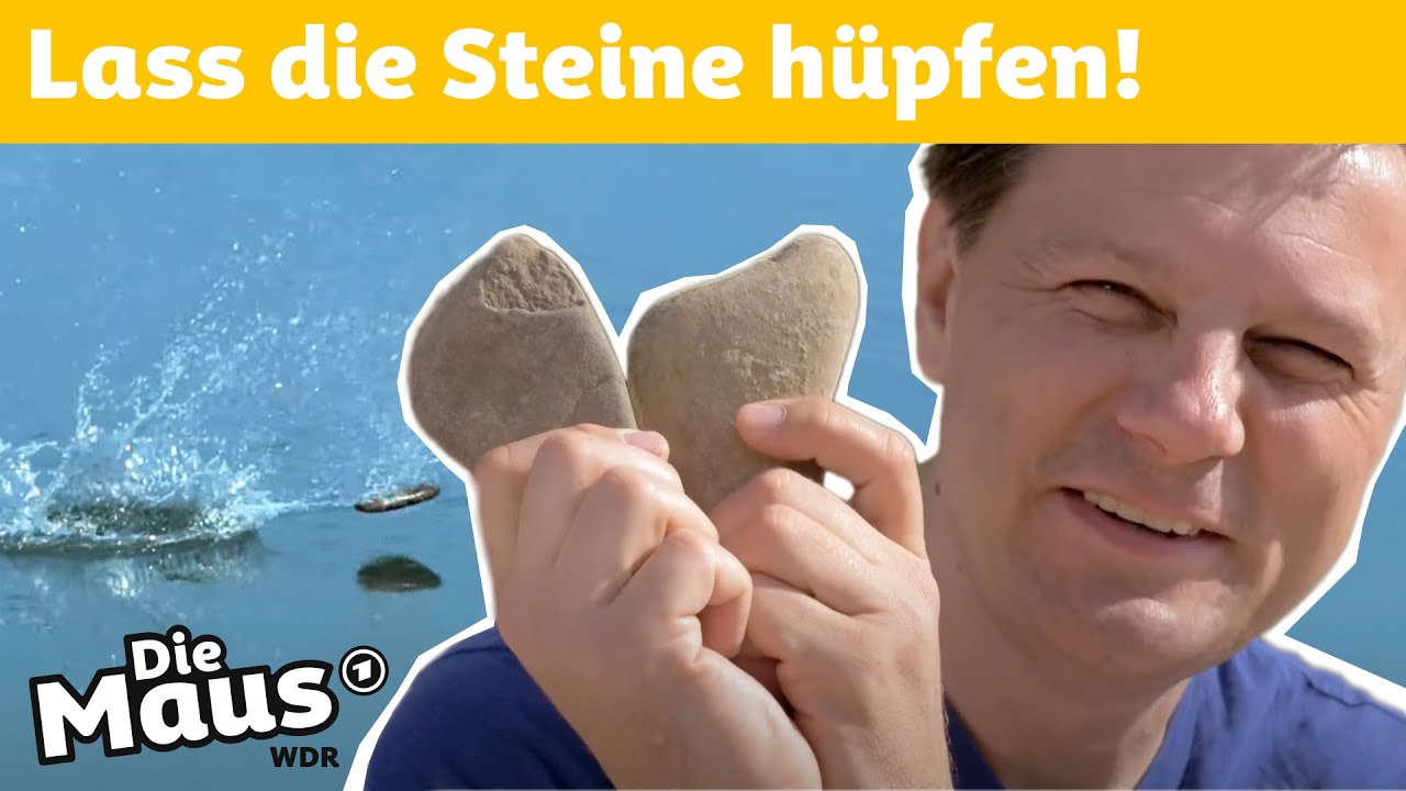 Steine h&uuml;pfen - So springen die Steine besonders weit | DieMaus | WDR